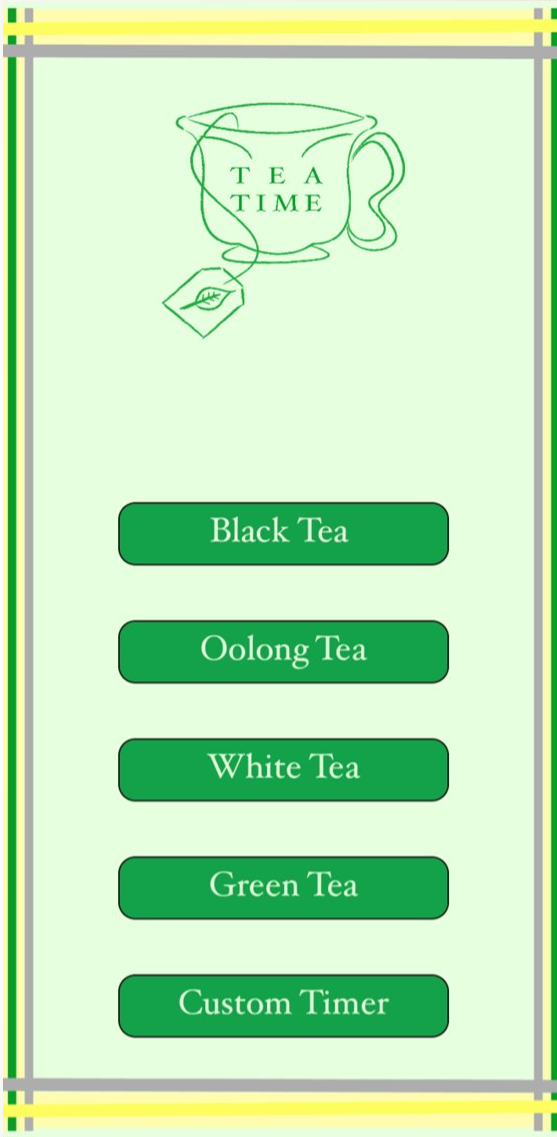 iOS app tea time home